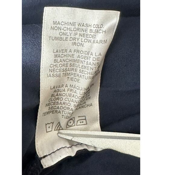 Velvet by Graham & Spencer Top Womens XS Navy Hi Lo V-Neck Casual Minimalist - Picture 8 of 10